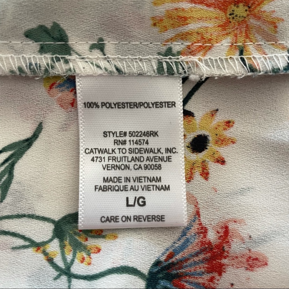 Anthropologie Pleione Floral Tunic Sleeveless Top - Picture 5 of 7